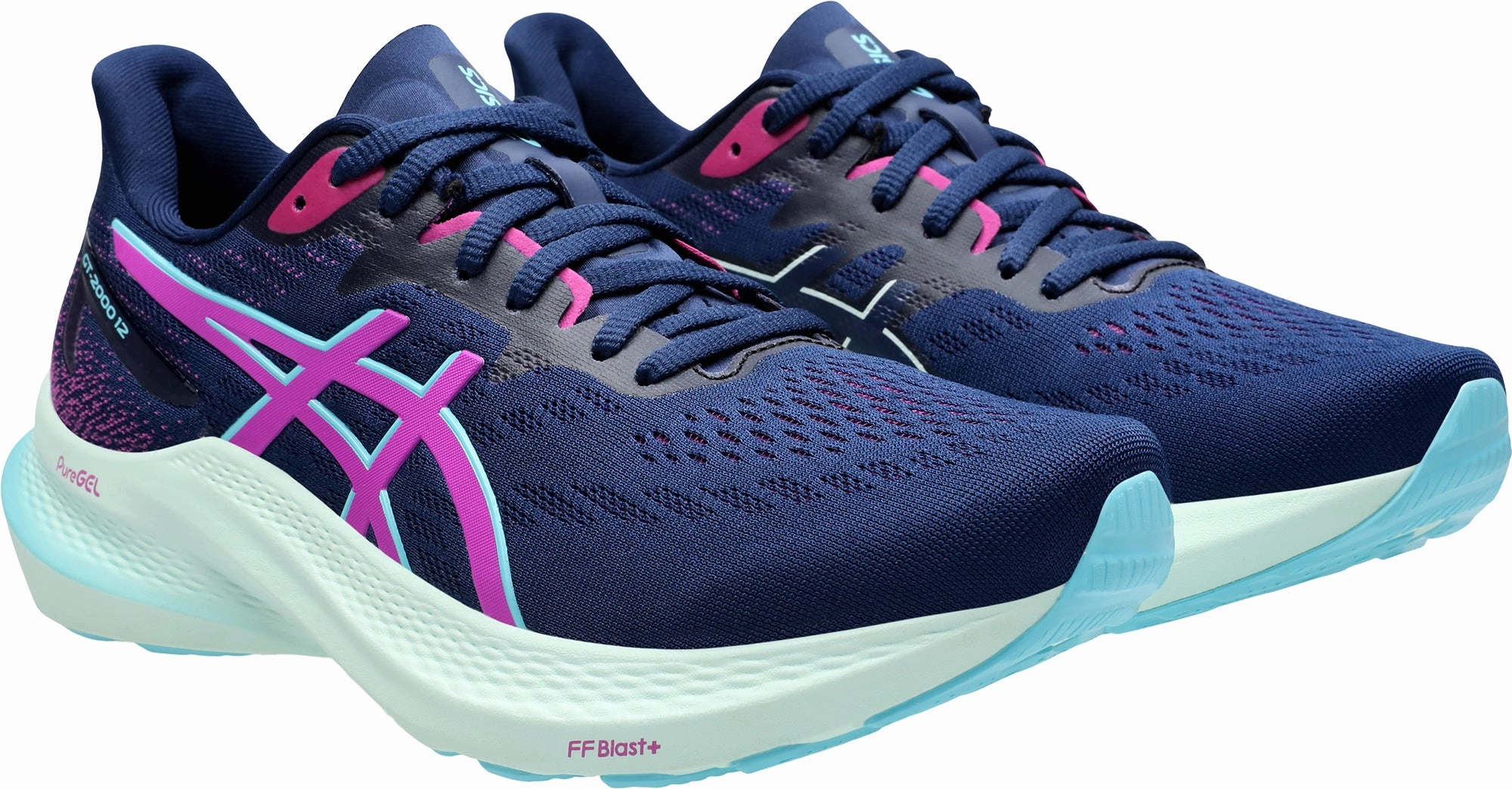 Shoes Asics Asics GT 2000 12 Womens Running Shoes - Navy