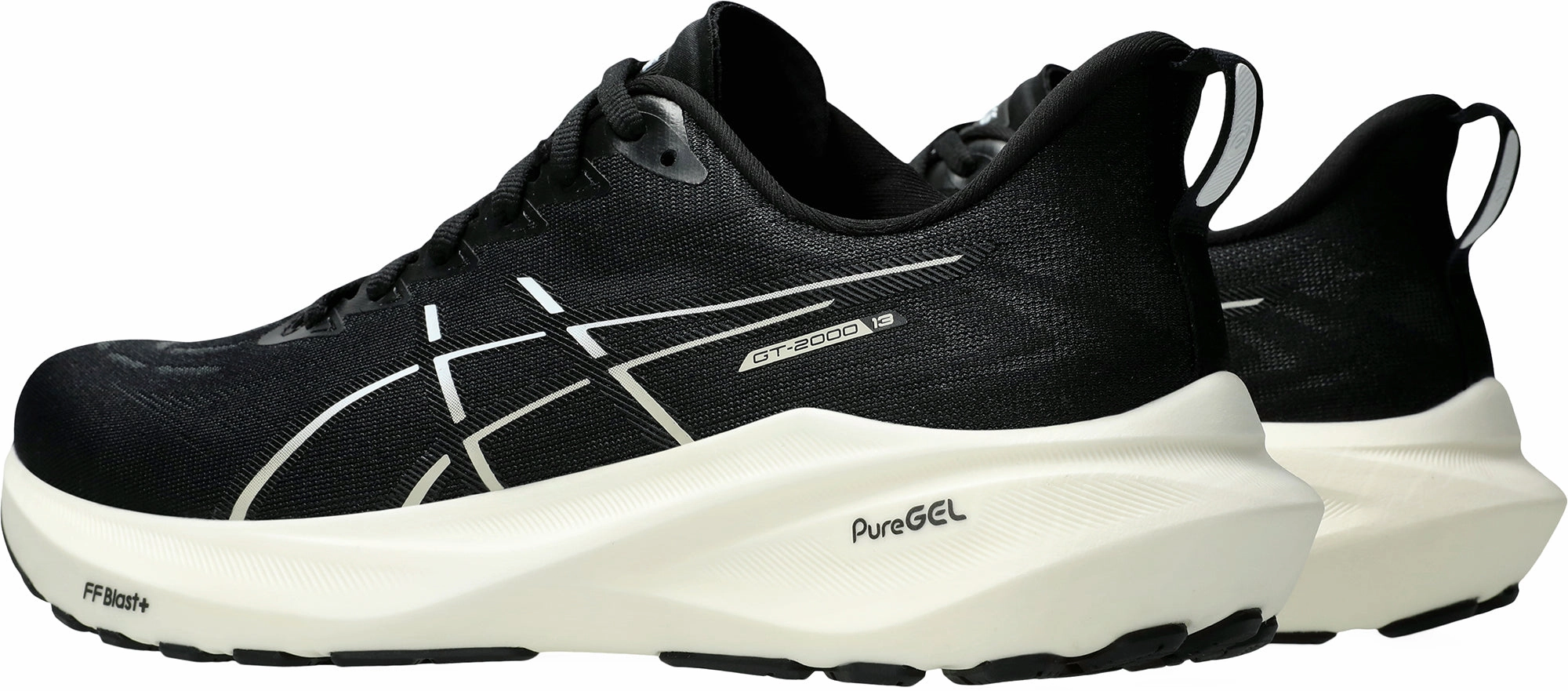 Shoes Asics Asics GT 2000 13 WIDE FIT Mens Running Shoes - Black