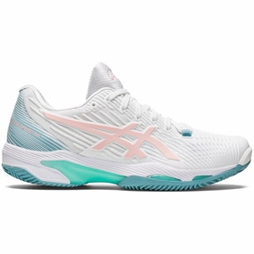 Shoes Asics Asics Solution Speed FF 2 Clay Womens Tennis Shoes - White