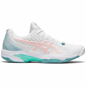 Shoes Asics Asics Solution Speed FF 2 Womens Tennis Shoes - White