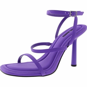 Shop Womens Buckle Satin Ankle Strap