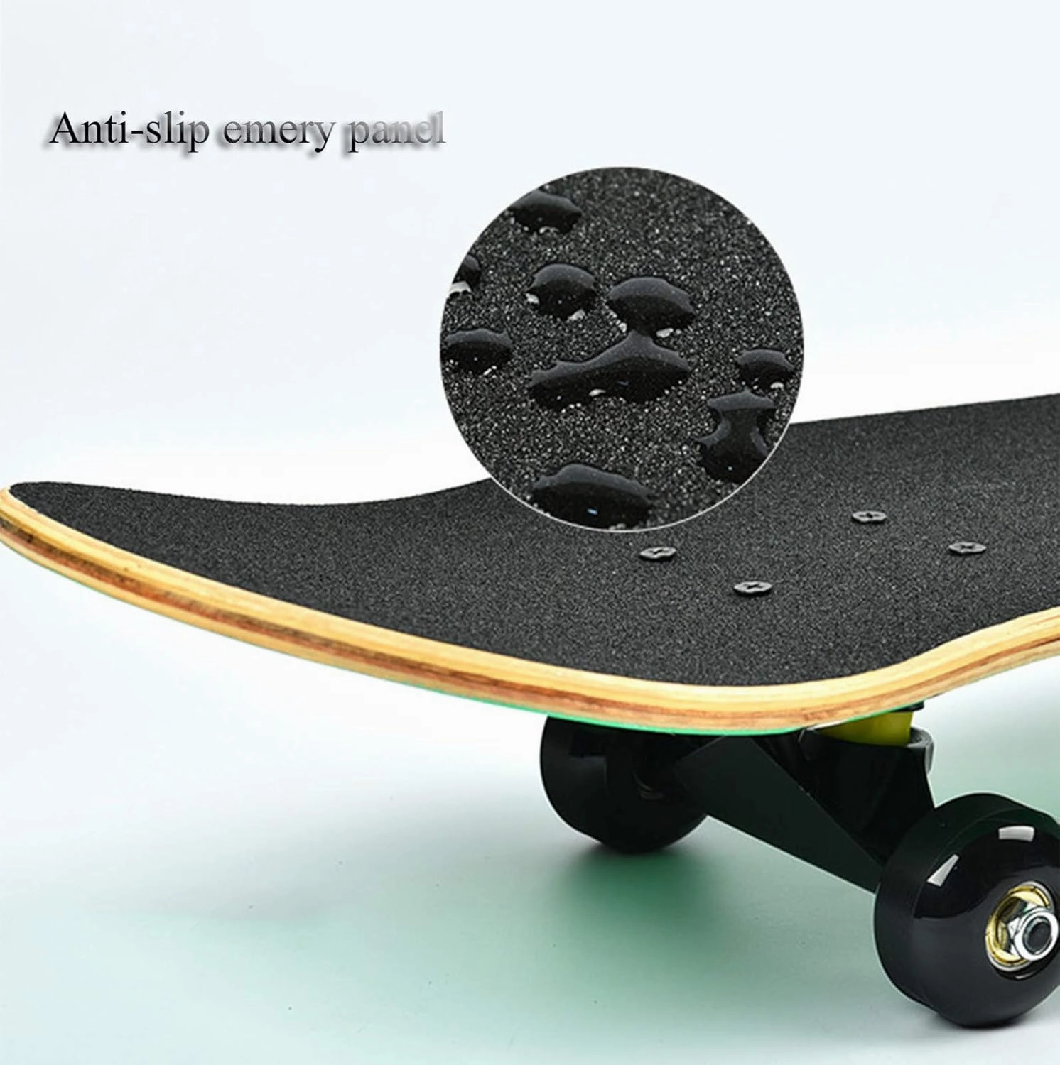 Skateboard 31inch Complete Skateboard 9 Layer Canadian Maple Deck Double Kick Concave Standard Skateboard Cruiser for Teens Adults Beginners Girls Boys Kids B_80x20cm