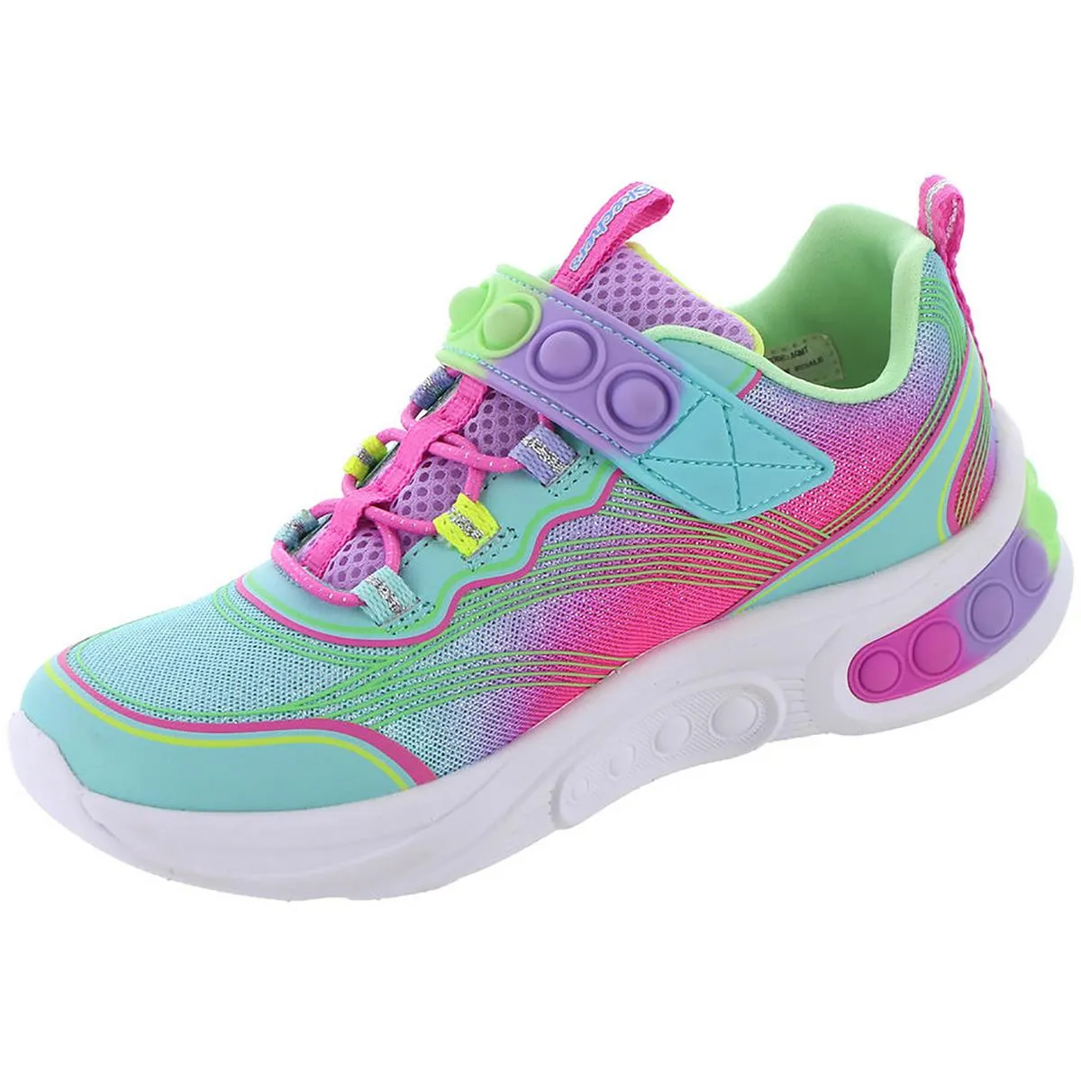 Skech Pops Girls Metallic Gym Casual and Fashion Sneakers