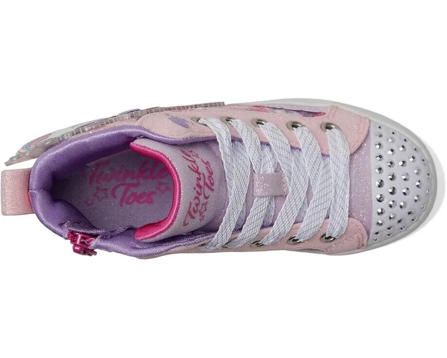 Skechers Twi-Lites 2.0 314399L Girls US 13.5 Pink Multi Glitter Sneakers FZP616