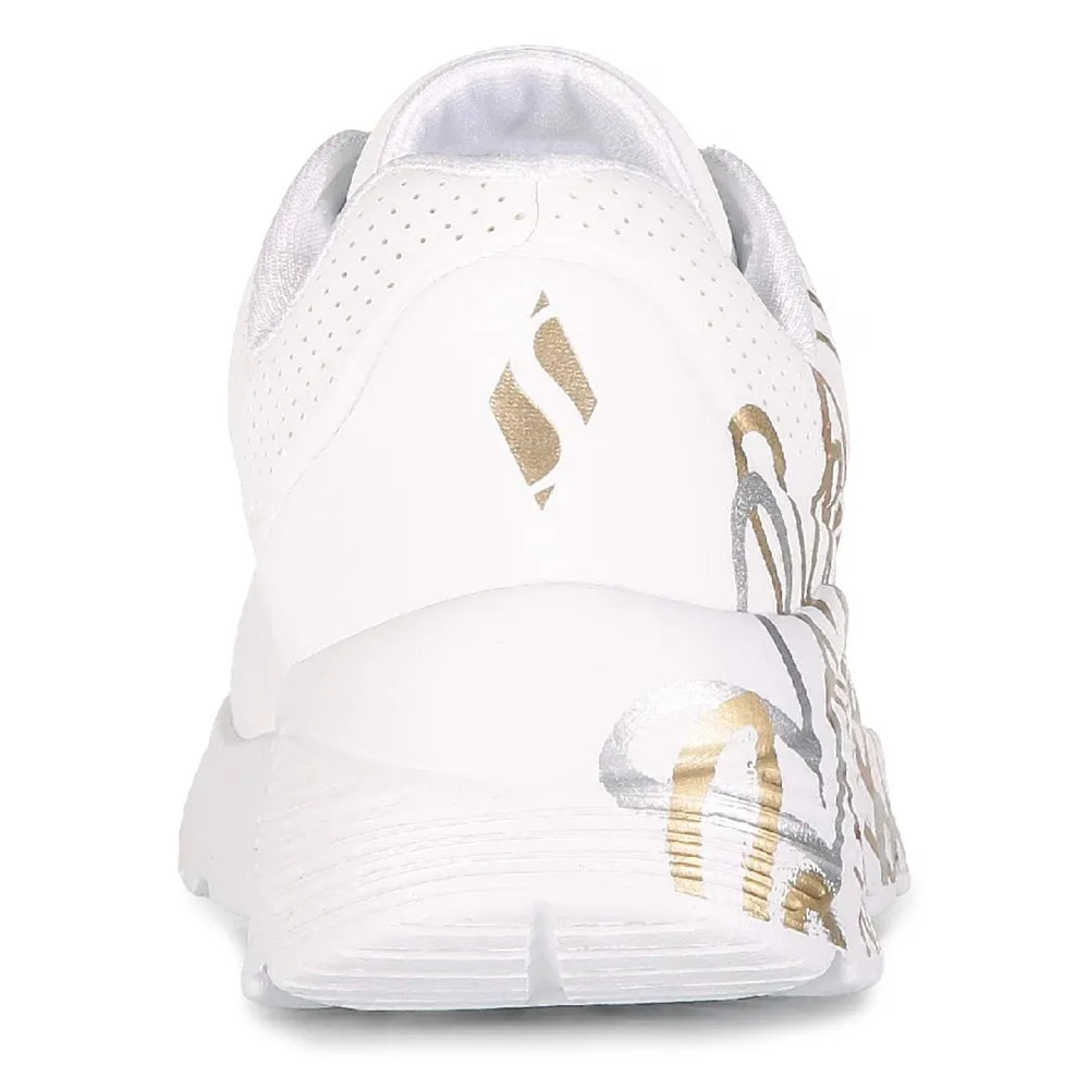Skechers X Jgoldcrown Uno Lite 314067L-WTGD Sneaker Kid 12.5 White Casual ZPO534 (White,12.5)