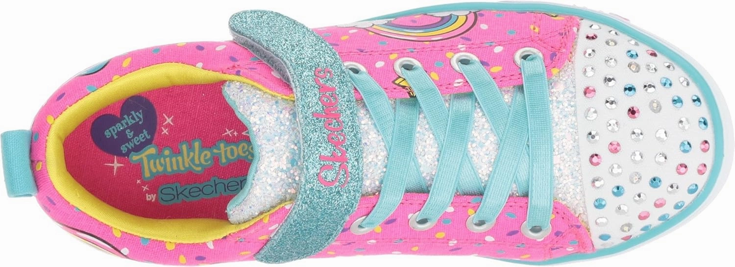 Skechers Unisex-Child Twinkle Toes Sparkle Lite-Unicorn Craze Sneaker