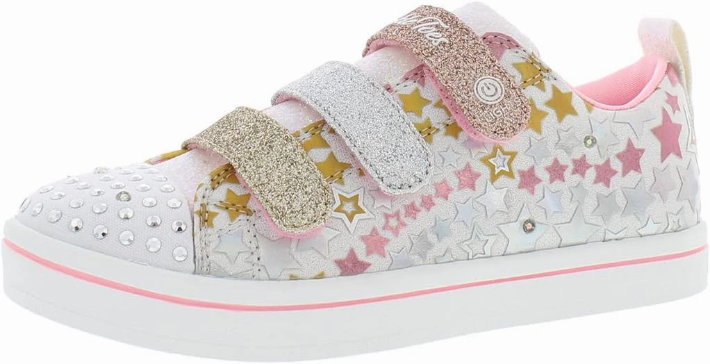Skechers Unisex-Child Twinkle Toes Sparkle Lite-Unicorn Craze Sneaker
