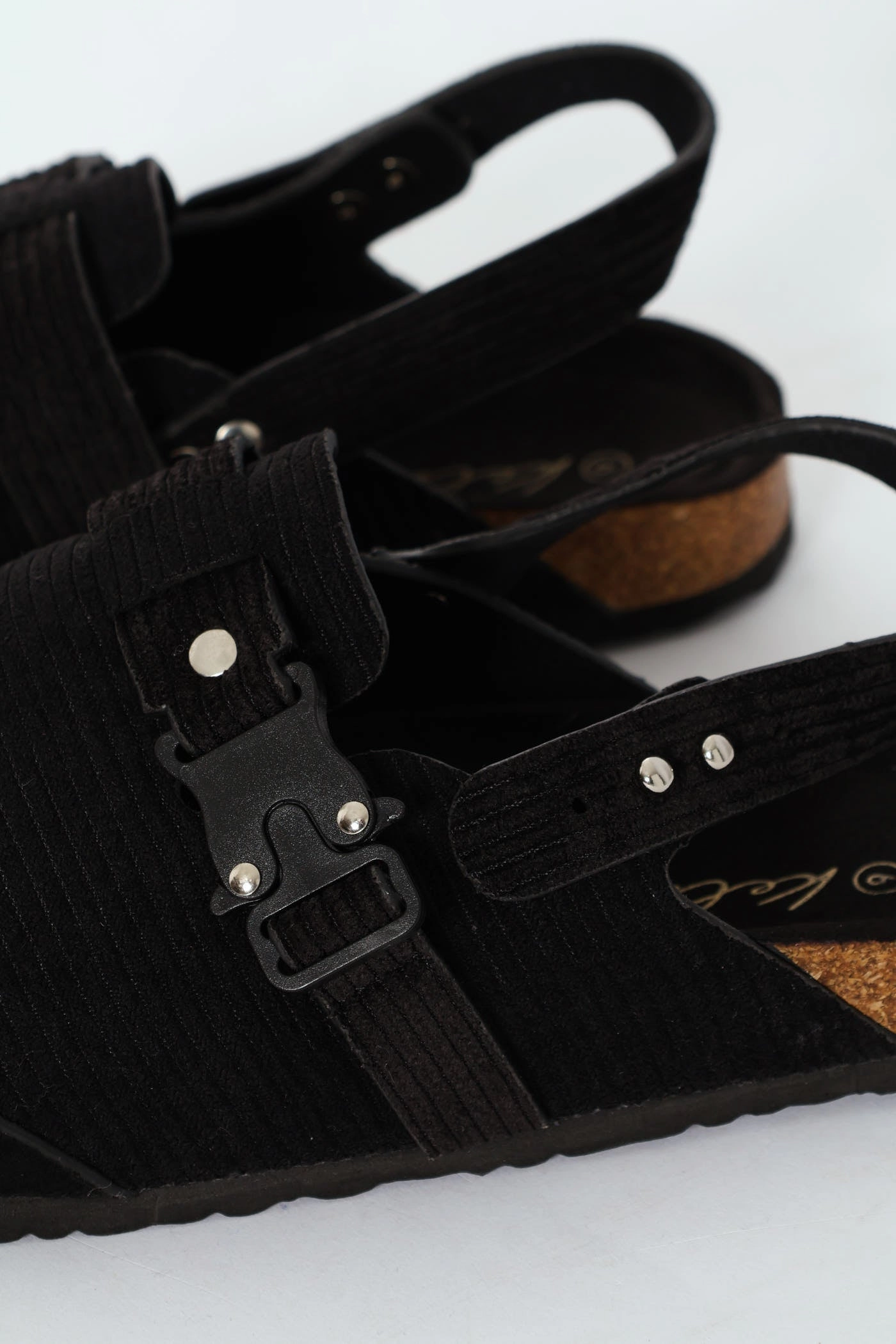 Slingback Clog With Chunky Hardware - Black