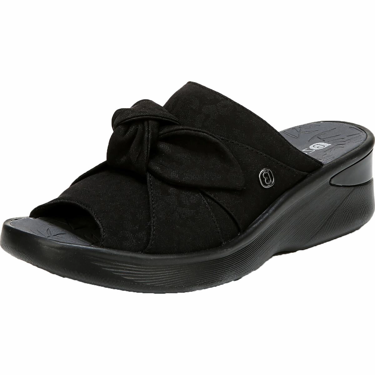 Smile Womens Bow Slip On Wedges