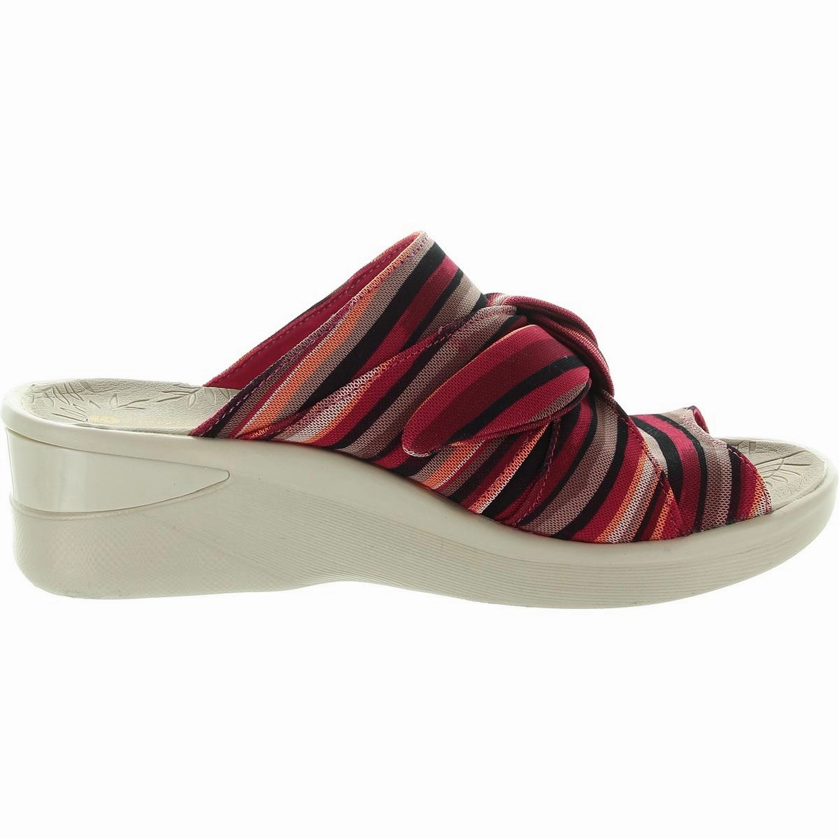 Smile Womens Bow Slip On Wedges