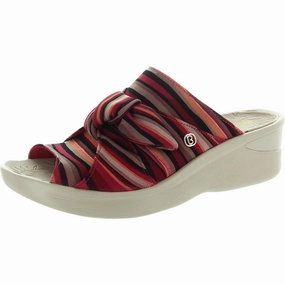 Smile Womens Bow Slip On Wedges