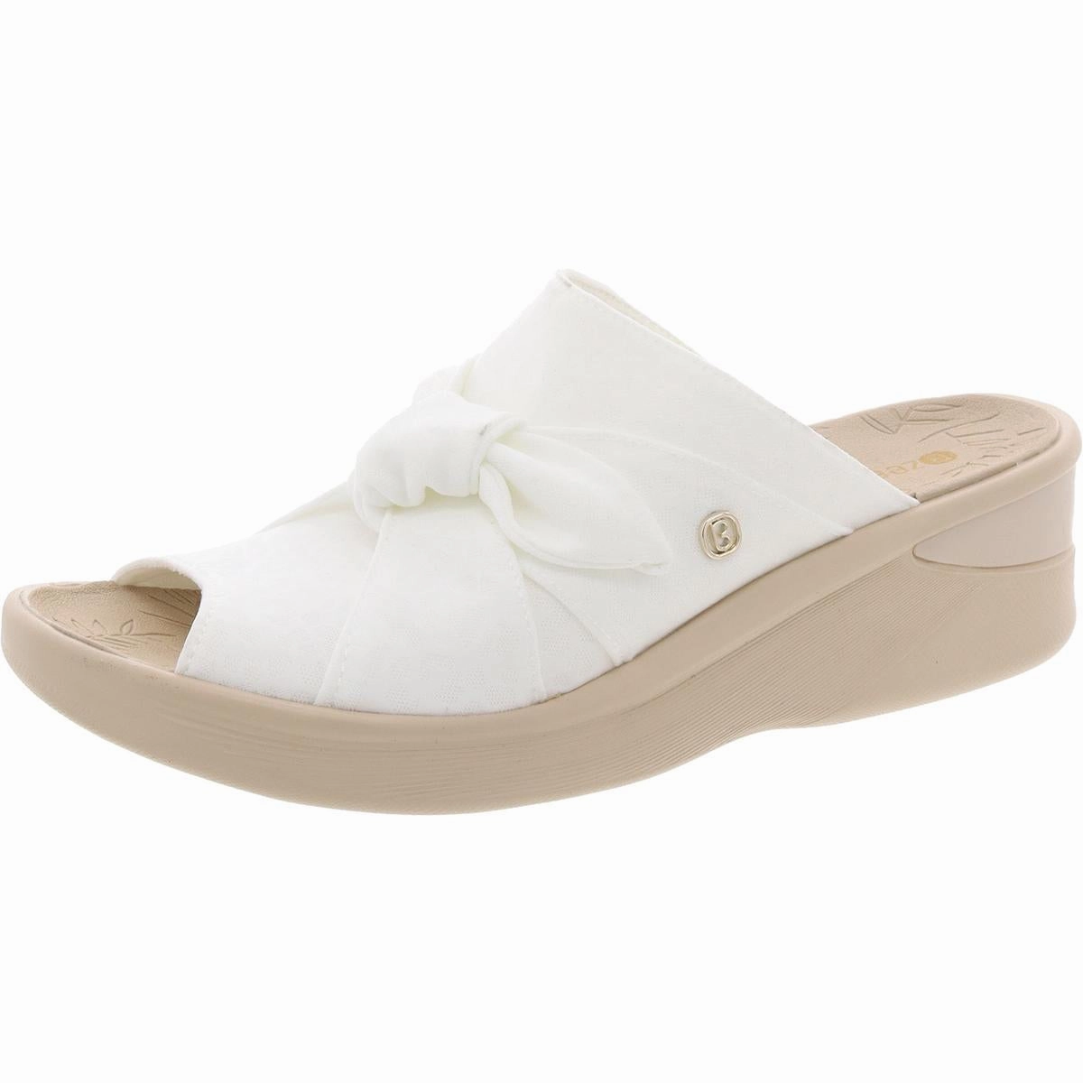Smile Womens Bow Slip On Wedges