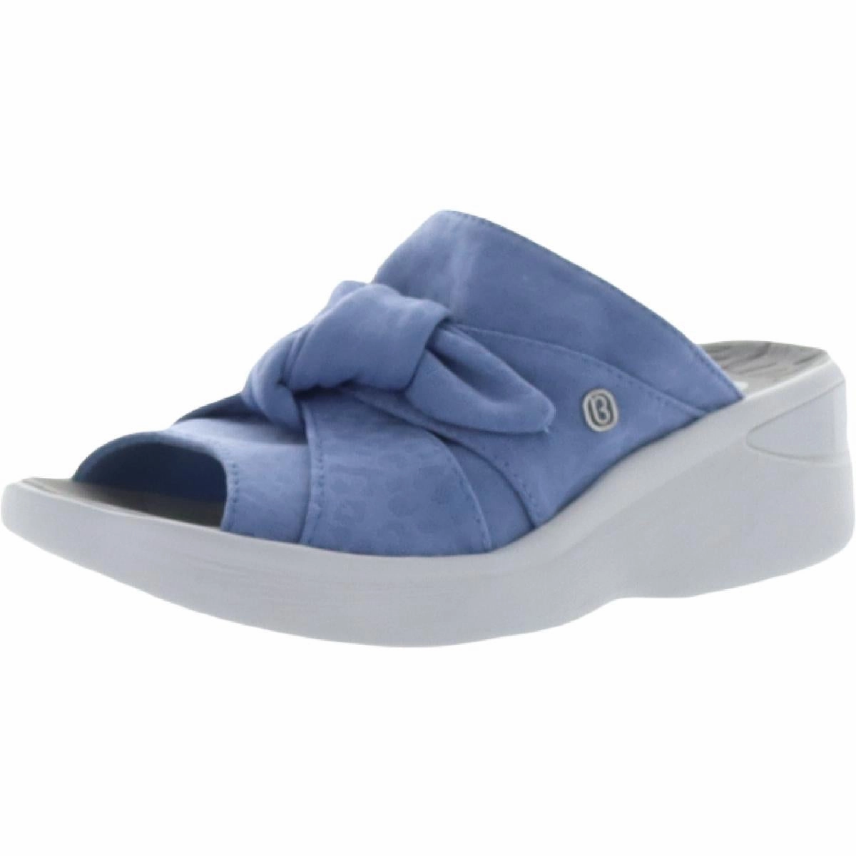 Smile Womens Bow Slip On Wedges