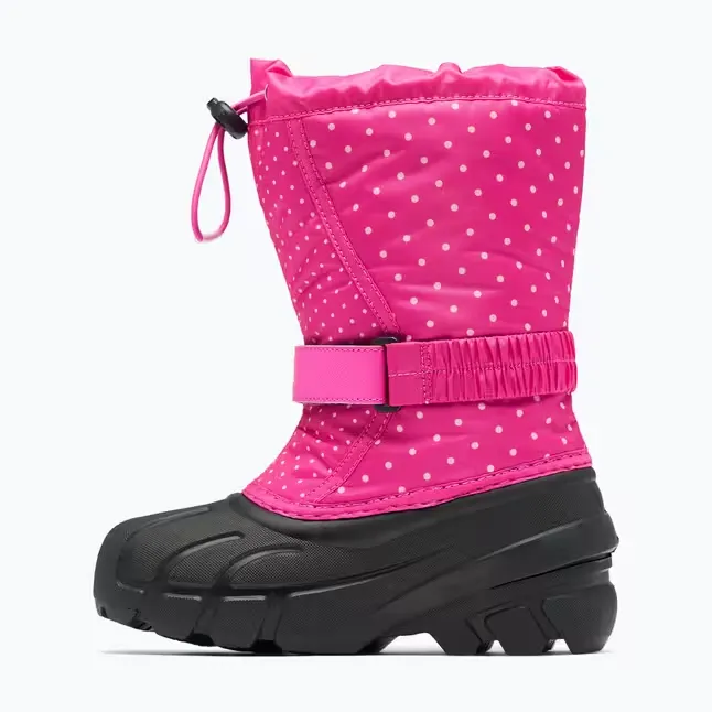 Sorel Flurry Print Kids US 7 Pink Waterproof Insulated Snow Boot NY3503-650
