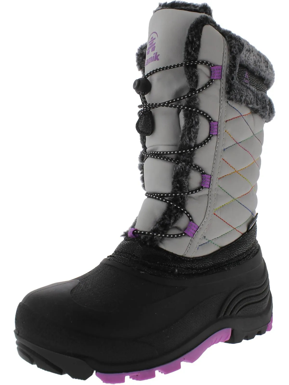 Star 2 Girls Faux Fur Big Kid Winter & Snow Boots