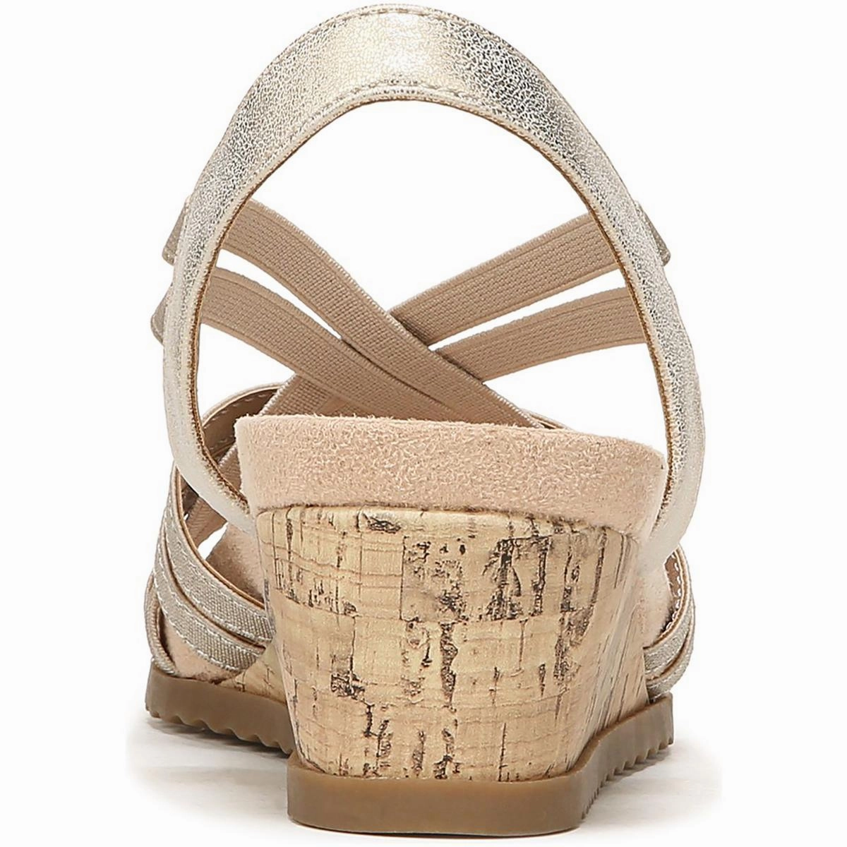 Stellar Womens Strappy Cork Wedge Sandals
