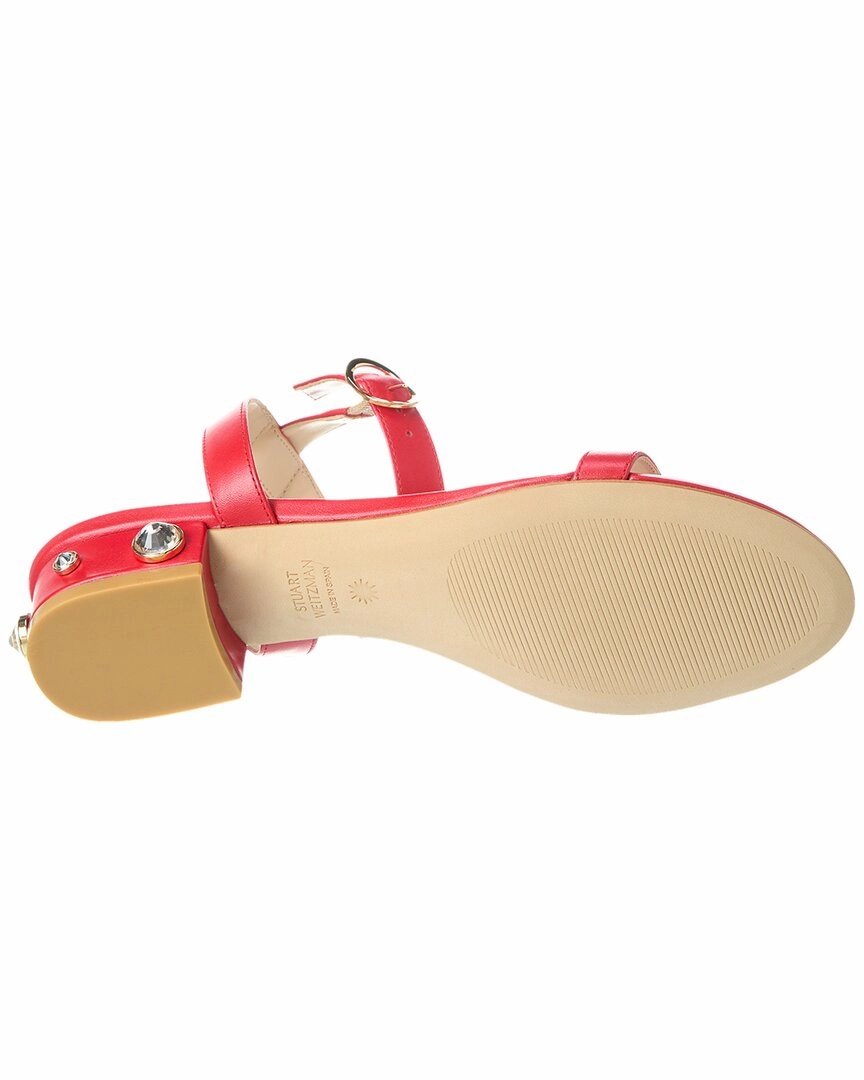 Stuart Weitzman Dancer Allshine 25 Leather Sandal