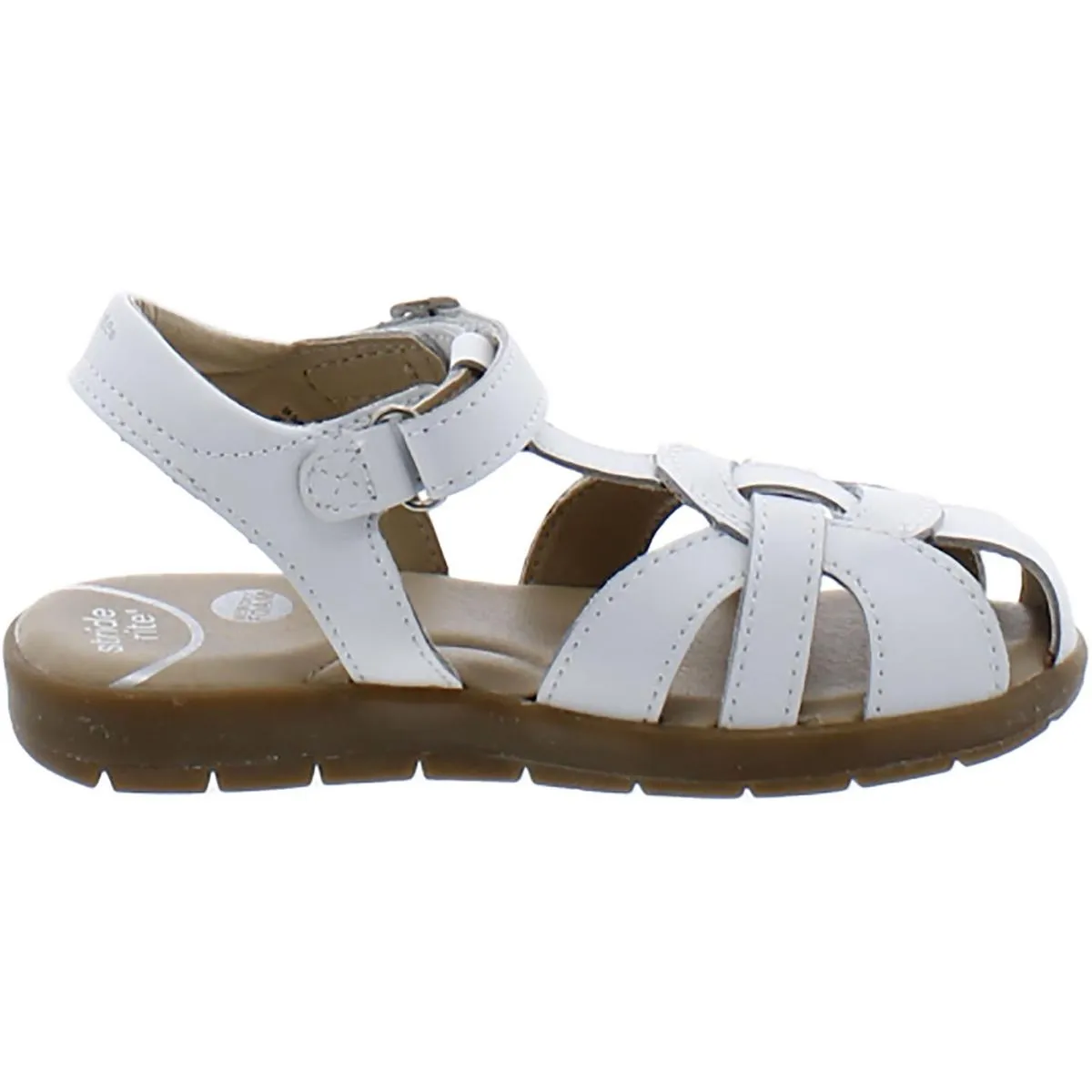 Summer Time Girls Leather Memory Foam Fisherman Sandals