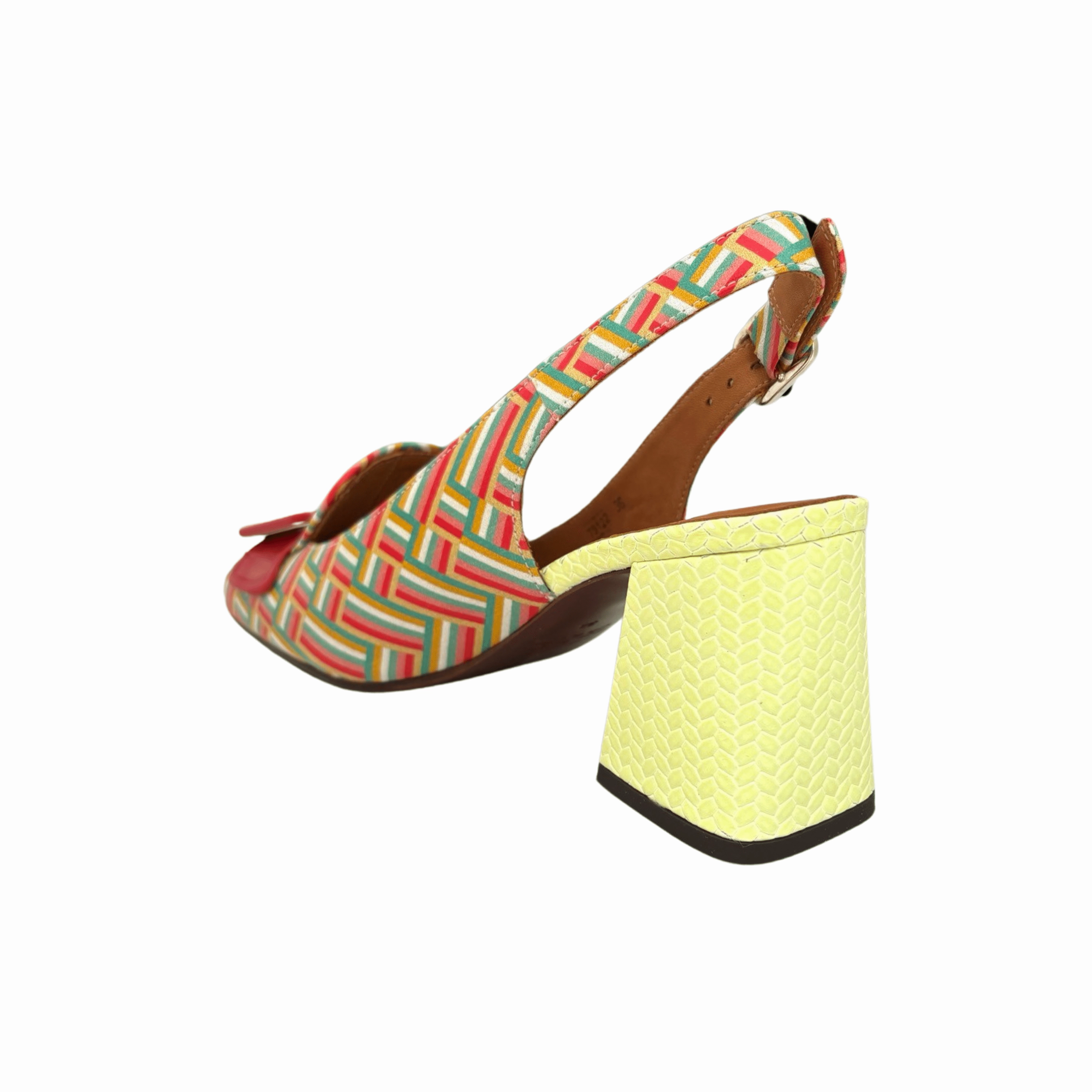 Suzan Multi Geometric Print Heel