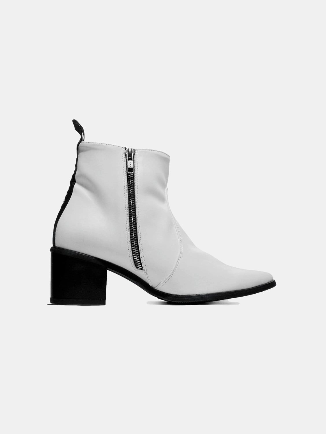 Swan No.1 Desserto Cactus Leather Vegan Ankle Boots | White