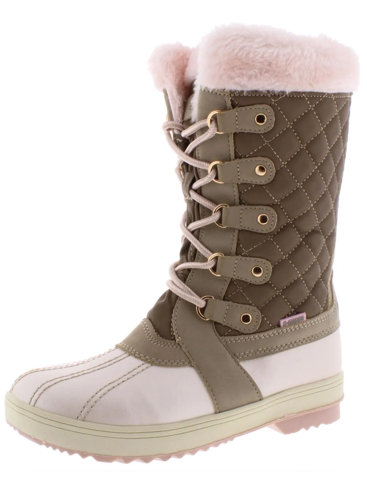 Sydney Girls Faux Fur Lace-Up Winter Boots