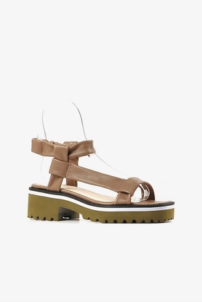 T Lugg Sandal In Brown