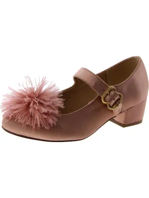 Talia Girls Big Kid Satin Mary Jane Heels