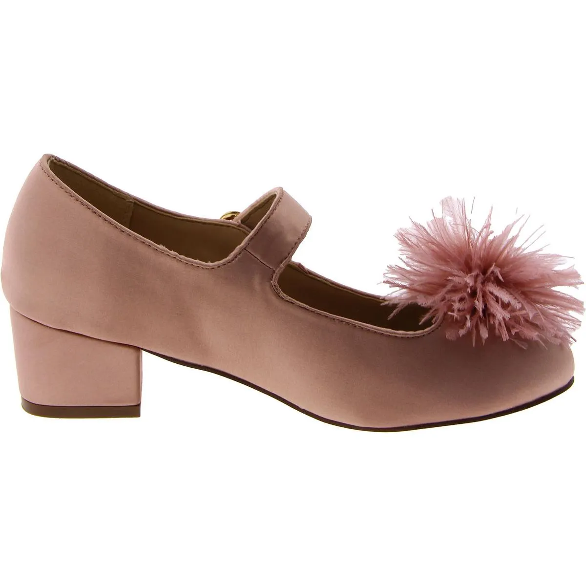 Talia Girls Big Kid Satin Mary Jane Heels