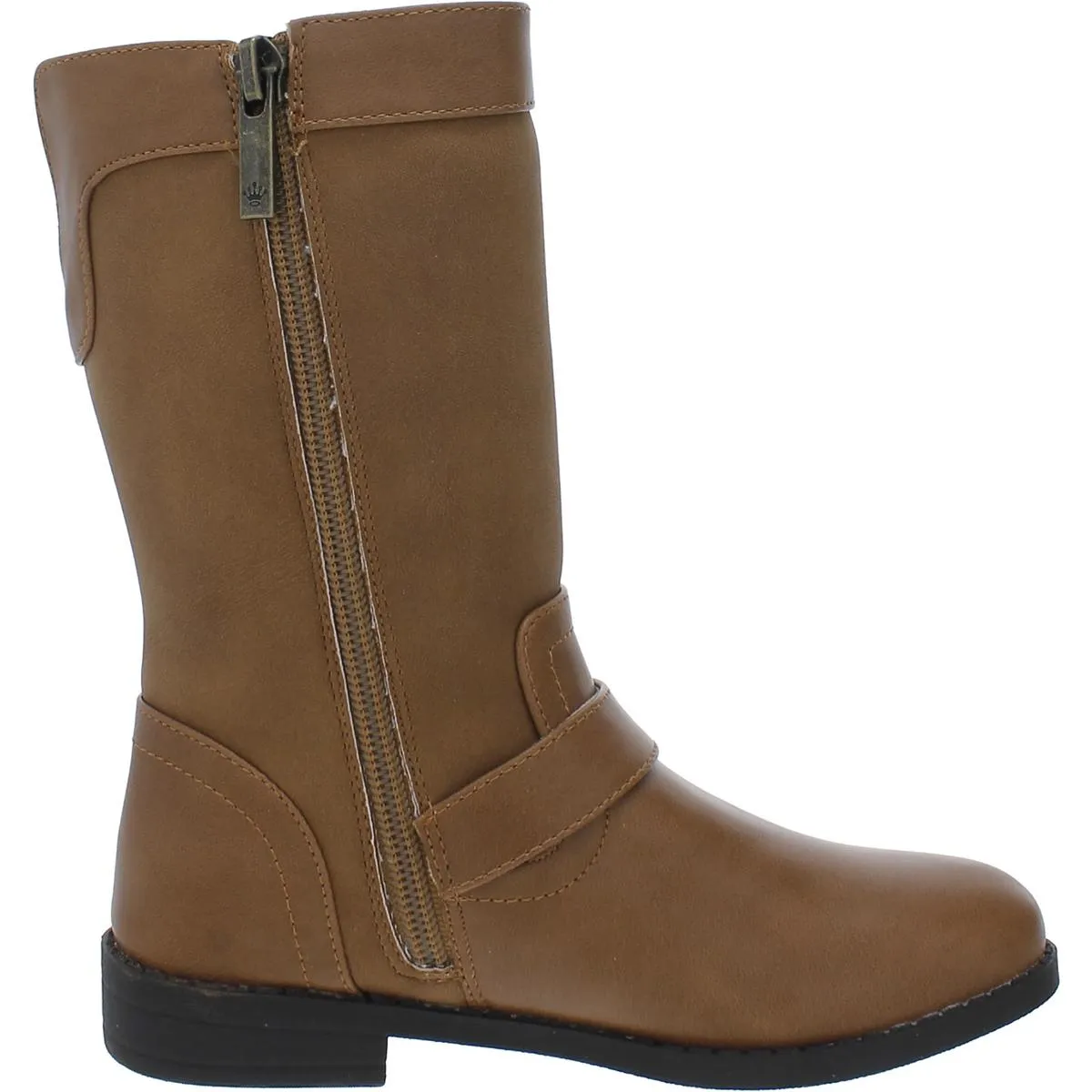 Tanjela Girls Faux Suede Little Kid Mid-Calf Boots