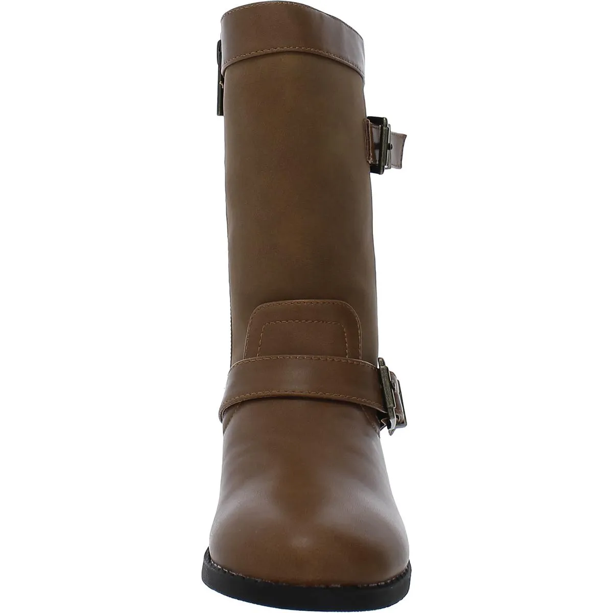 Tanjela Girls Faux Suede Little Kid Mid-Calf Boots