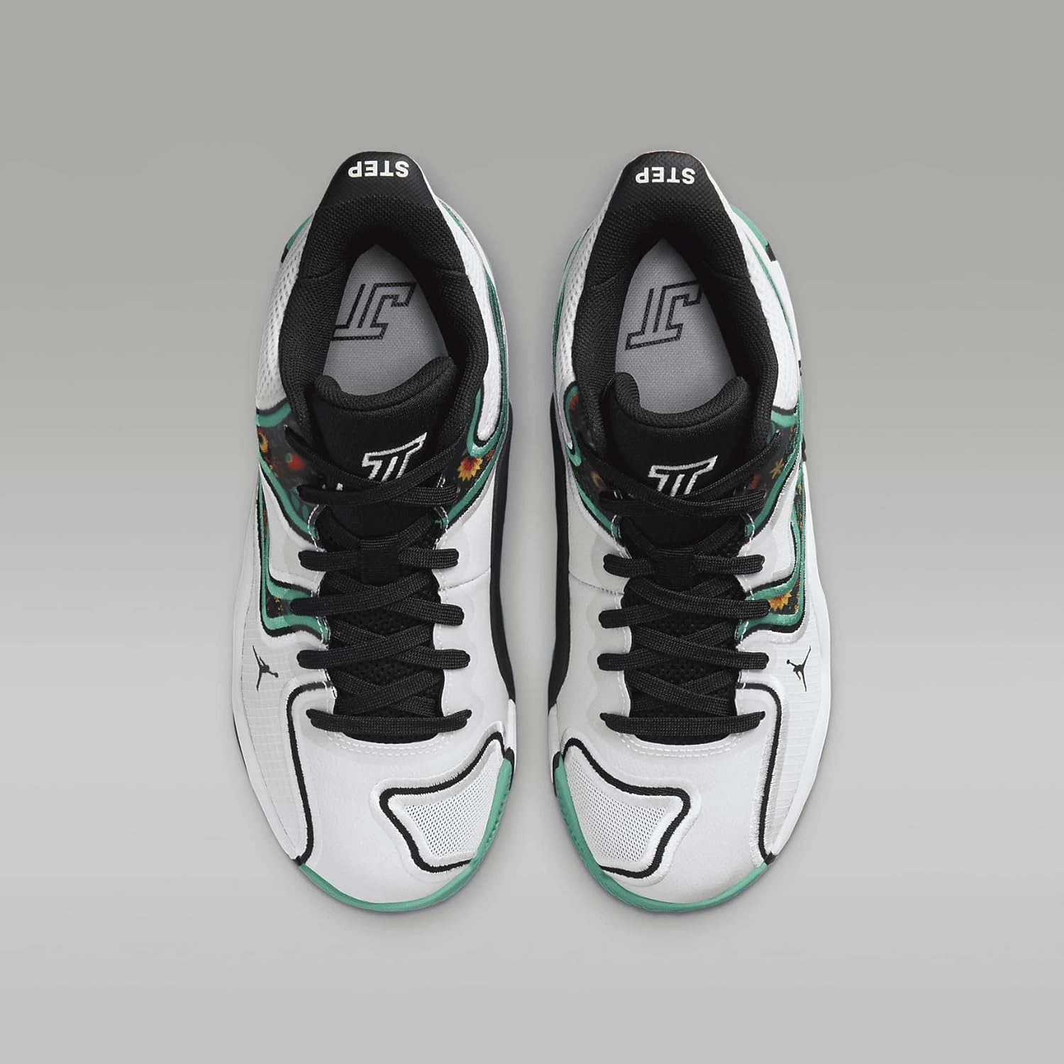 Tatum 3 Big Kids' Basketball Shoes (HF3136-103, White/Kinetic Green/Black)