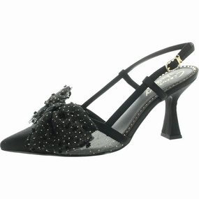 Tess Womens Bow Mesh Slingback Sandals