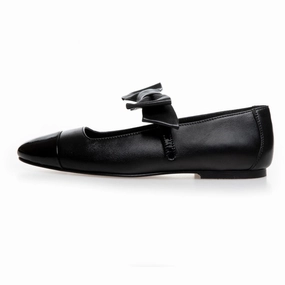 THE BOW BALLERINA - Black