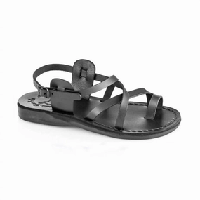 The Good Shepherd Buckle Sandal In Black