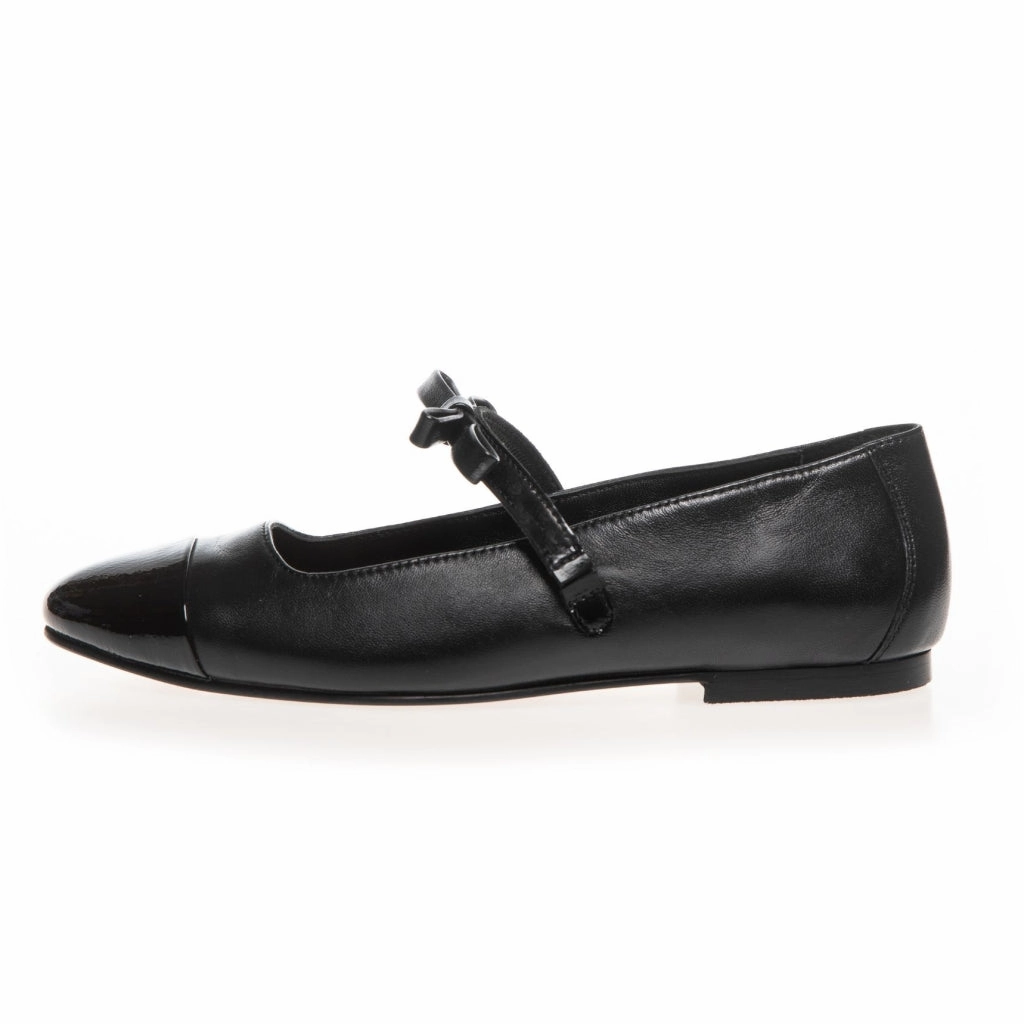 THE NEW BOW BALLERINA - Black