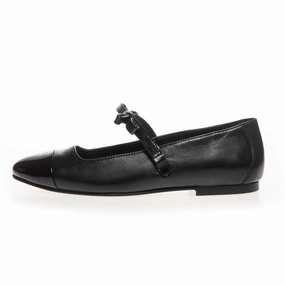 THE NEW BOW BALLERINA - Black