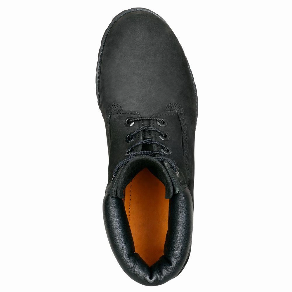 Timberland Men's 10073 6-Inch Premium Black Nubuck Waterproof