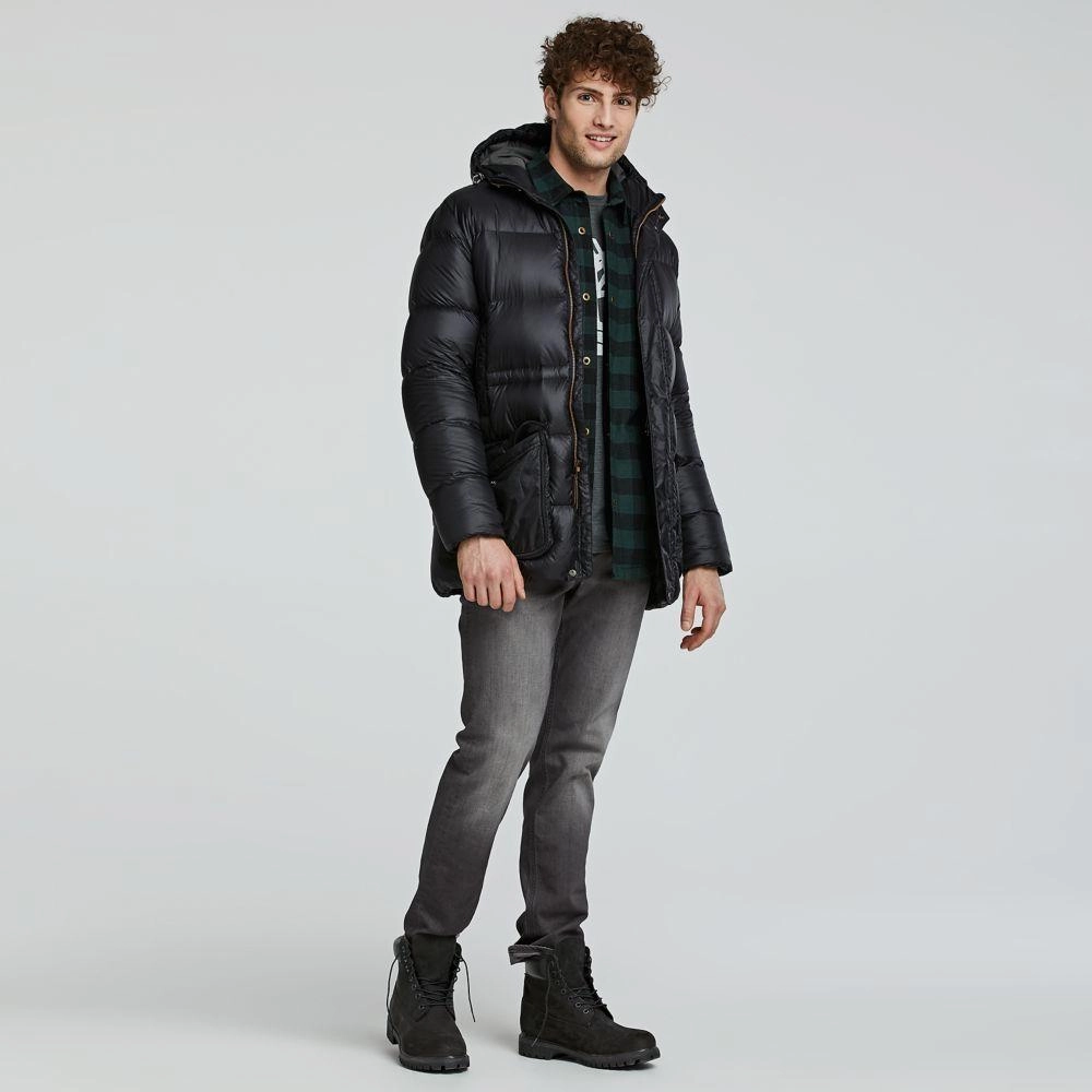Timberland Men's 10073 6-Inch Premium Black Nubuck Waterproof