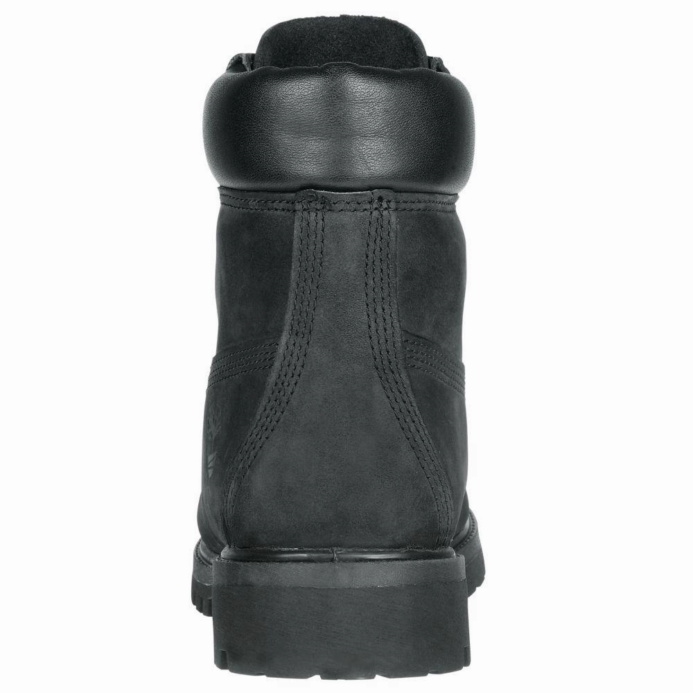 Timberland Men's 10073 6-Inch Premium Black Nubuck Waterproof
