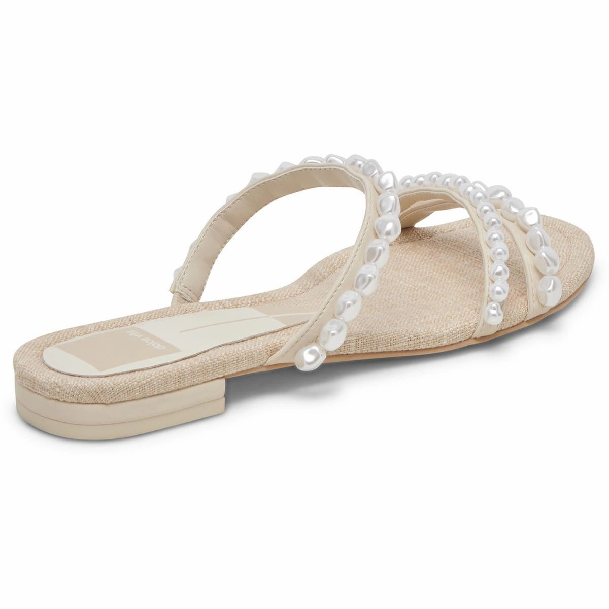Tinker Pearl Womens Embellished Faux Leather Block Heel