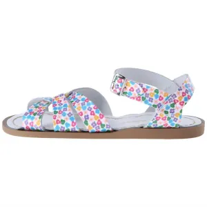 Toddler Girl's Floral Sandal In White