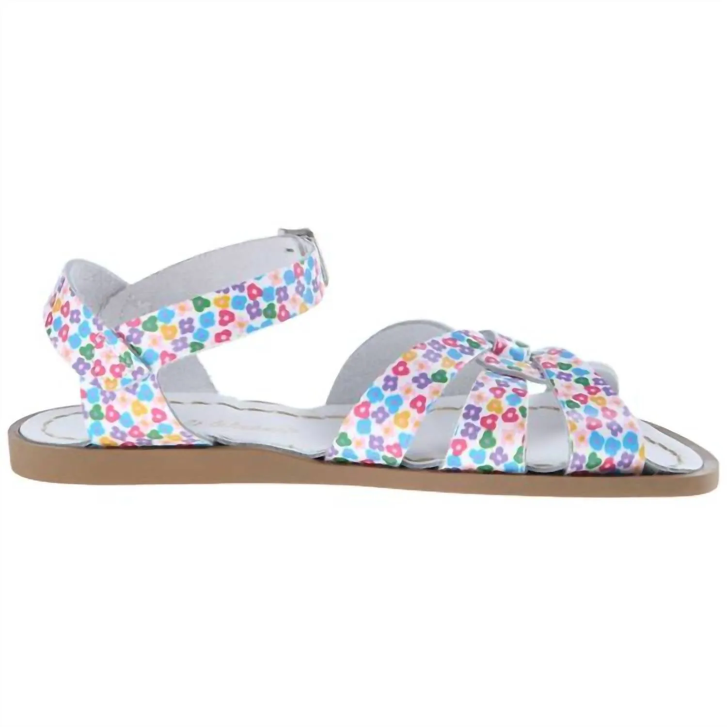 Toddler Girl's Floral Sandal In White