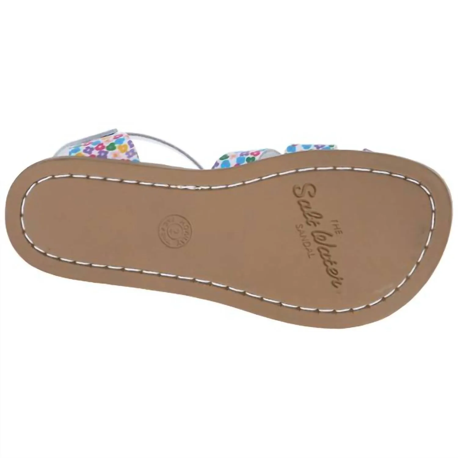 Toddler Girl's Floral Sandal In White