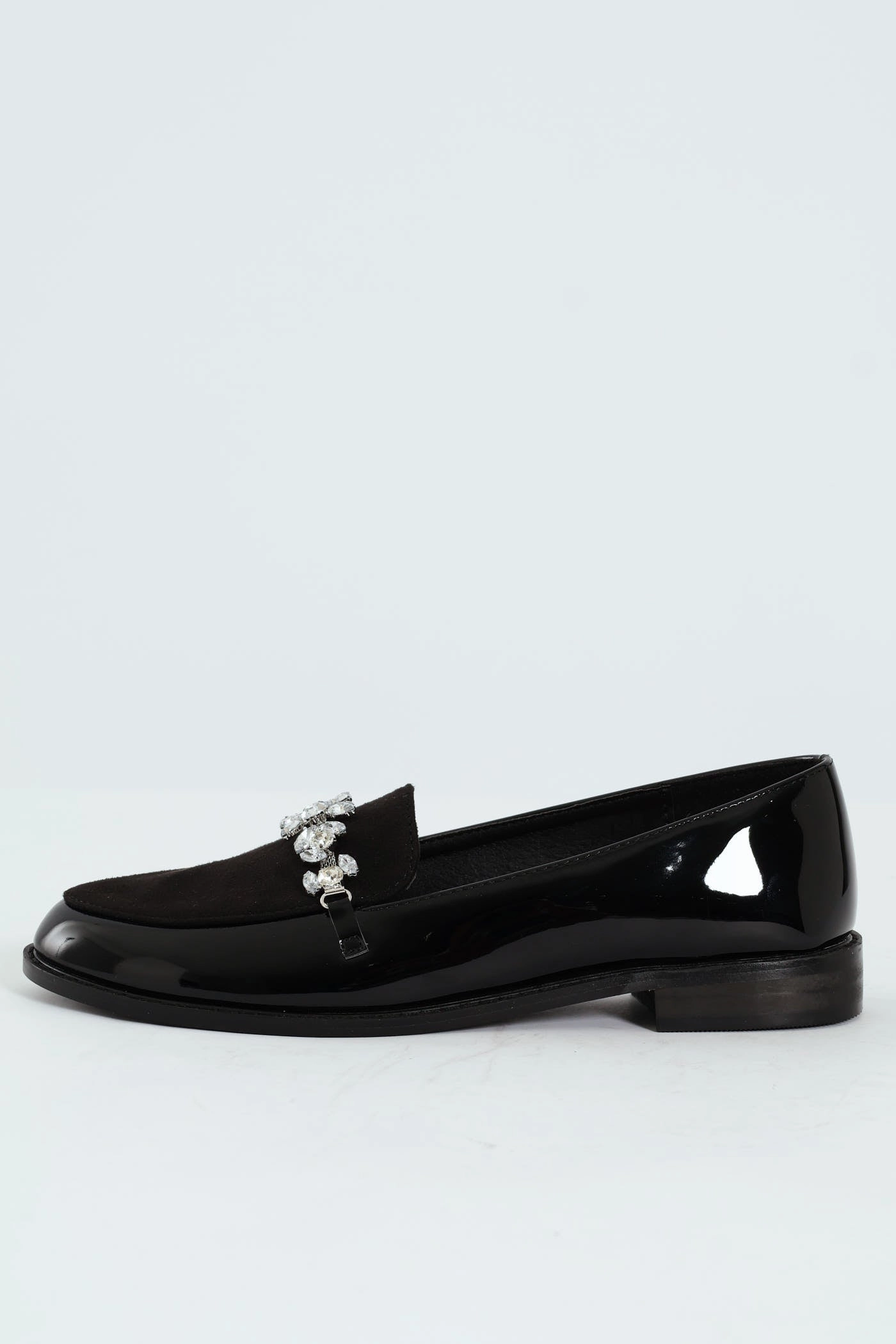 Trim Multi Fabric Loafer - Black