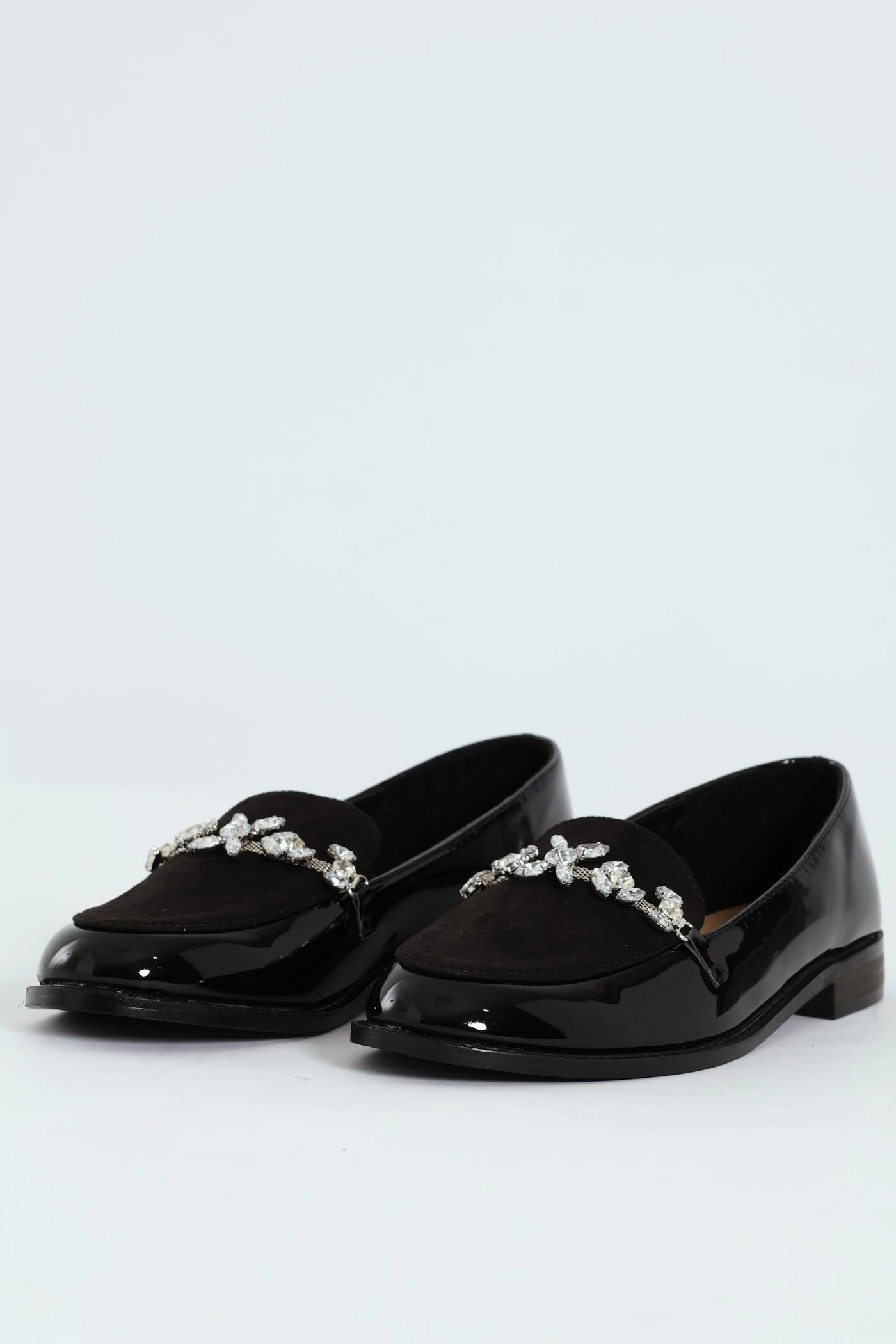 Trim Multi Fabric Loafer - Black