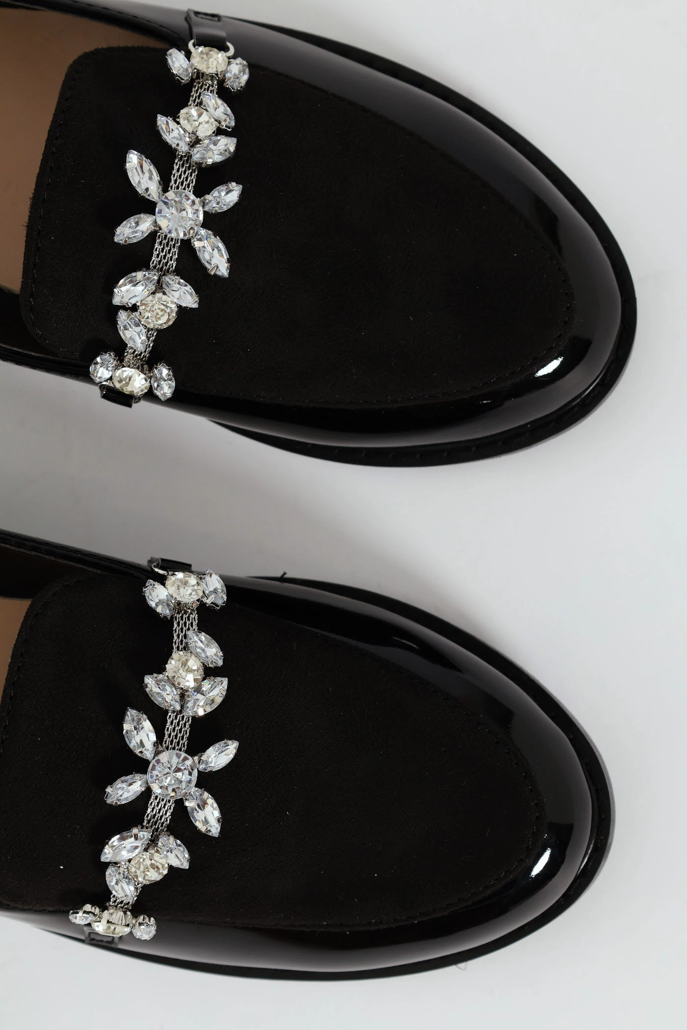 Trim Multi Fabric Loafer - Black