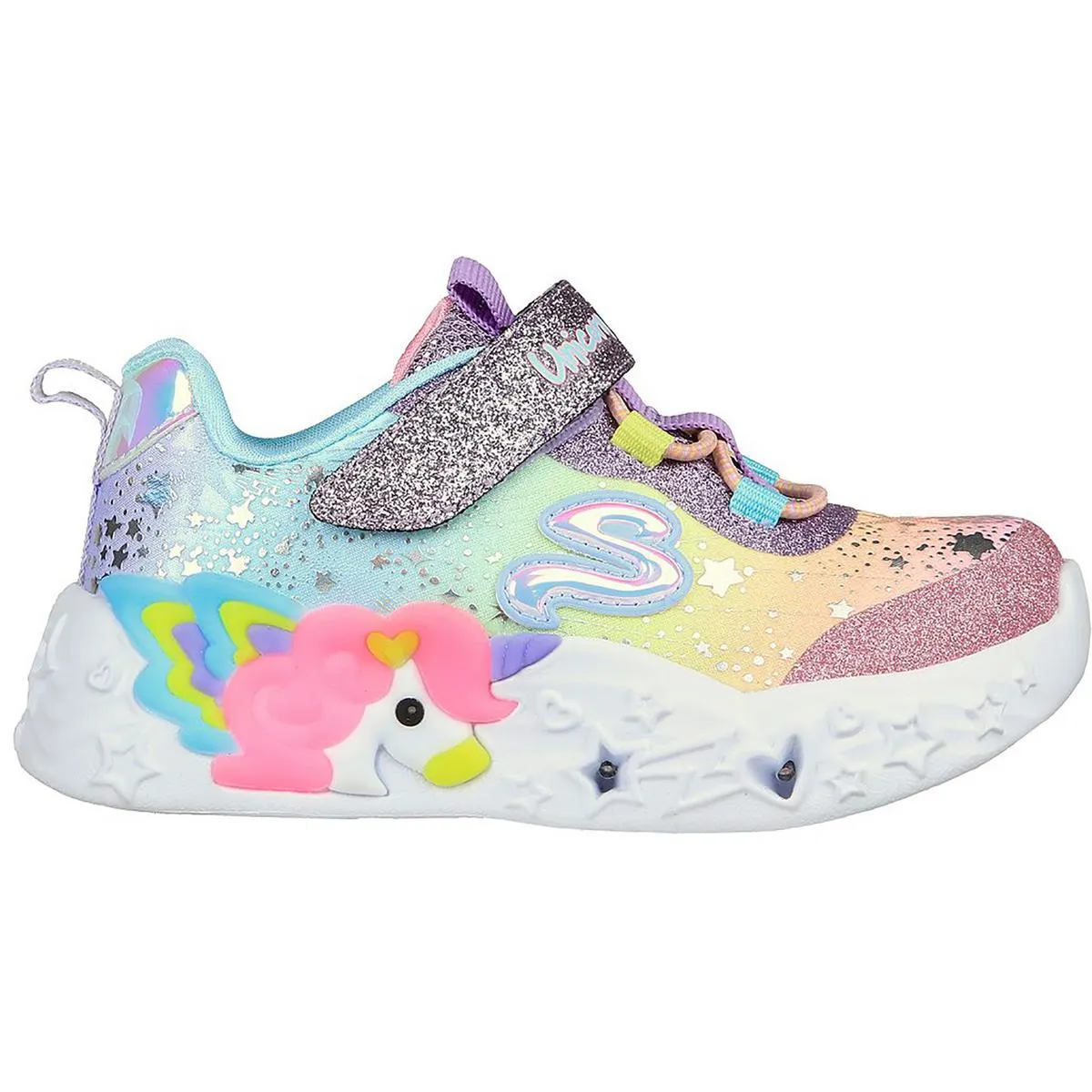 Twilight Dream Girls Satin Glitter Light-Up Shoes