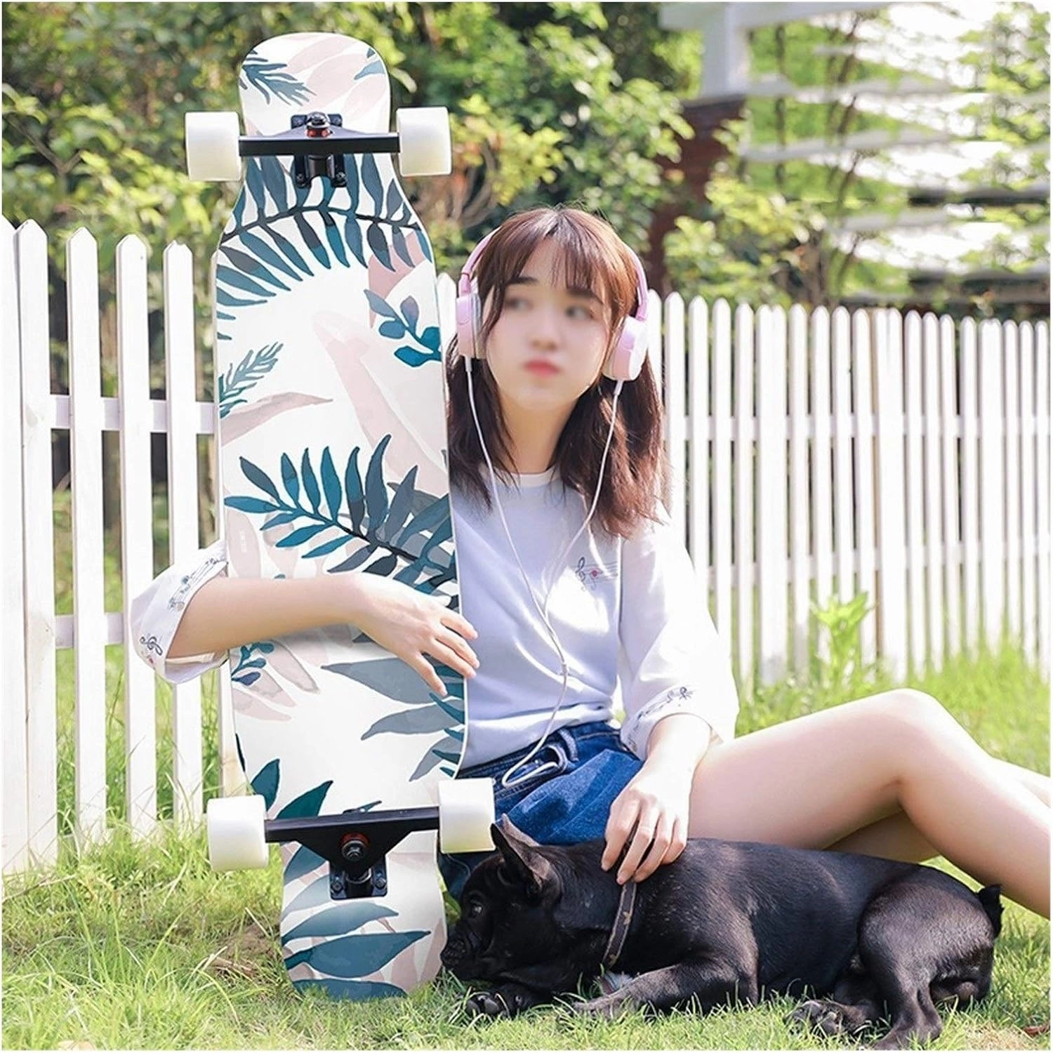 TXTC Cruiser Skateboards 43 Inches Complete Skateboard Summer Outdoor Activity Longboard for Girls,Boys, Youths Beginners and Adult (Color : C)