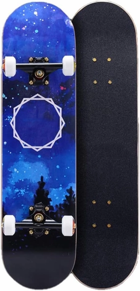 TXTC Kids Skateboard Maple Deck for Beginners Adult Boys Girls Youth Cruiser Skate Board,Longboard Skateboards for Outdoor Sports (Color : C)