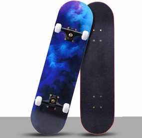 TXTC Kids Skateboard Maple Deck for Beginners Adult Boys Girls Youth Cruiser Skate Board,Longboard Skateboards for Outdoor Sports (Color : D)